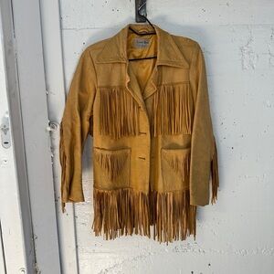 Tan Fringe Jacket